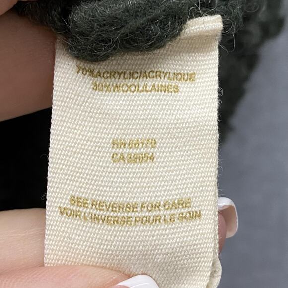 Free People Sweater Womens Medium Green Shawl Collar Snap Front Dolman Cardigan - Picture 4 of 8